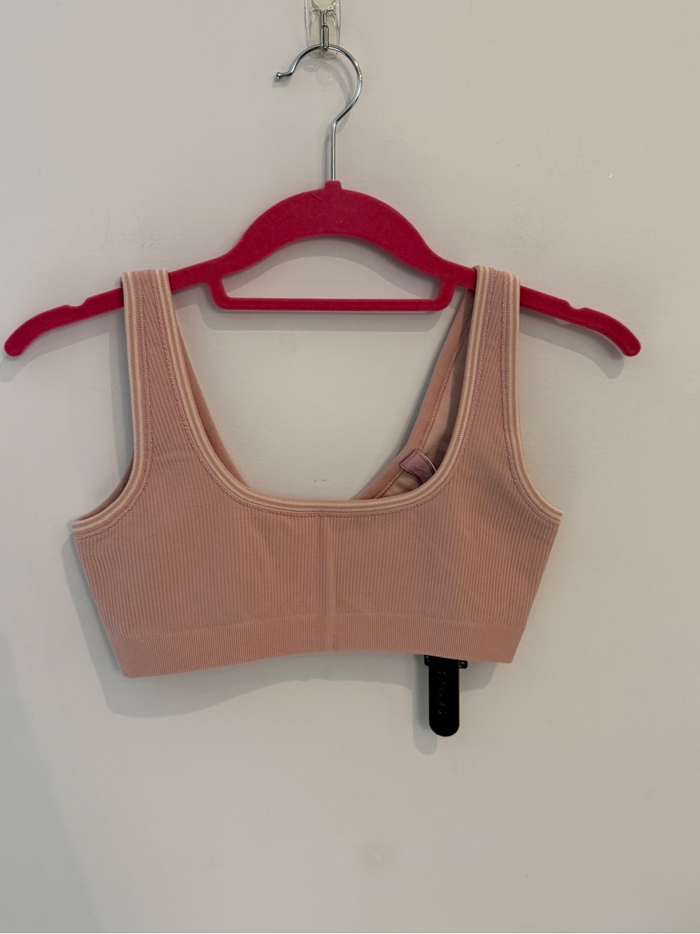 Nike SKIMS Ribbed Seamless Micro Scoop Bra | Himalayan/Ecru | Size S | NWT - Picture 4 of 8